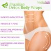 Detox Clay Body Wraps for Women | Quick 30 Minute Formula with Bentonite Clay, Bandage Wrap, and Plastic Wrap