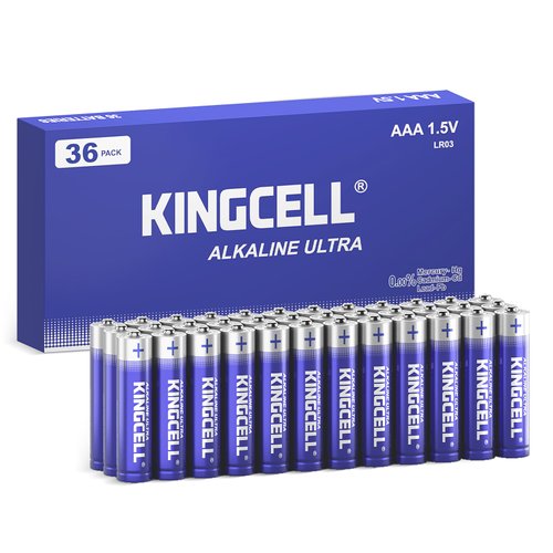 KINGCELL AAA Batteries 36 Pack, High-Performance Triple AAA Batteries with Long-Lasting Power,Alkaline AAA Batteries 10-Year Shelf Life for Kids Toys, Remotes, Various Household Devices