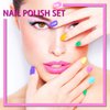 Urchabri Nail Polish set,Quick-drying Fingernail Nail Polish Kit Easy Peel-off Nail Polish Nail polish & Decoration products Nail polish sets for women