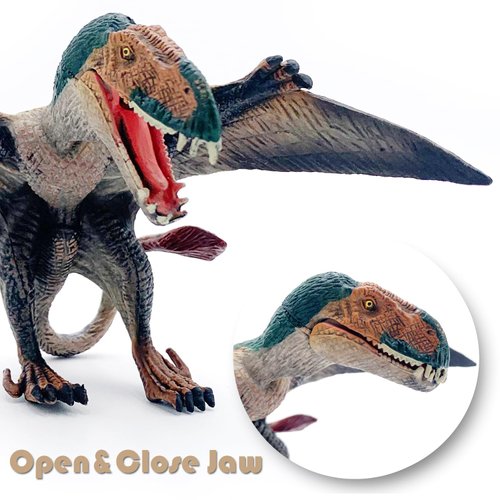 Gemini & Genius Dinosaur Toys, Pterosaur Action Figure with Moveable Jaw, Great Gift, Collection, Cake Topper, Role-Play, Storytelling Props, Birthday Party Supplies and Room Decoration for Kids