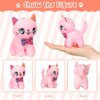 Chalyna 12 Pcs Cute Stuffed Animal Toy 4 Inch Mini Plush Mermaid Tiger Turtle Puppy Pig Alpaca Cat Ornaments Stuffed Doll Keychain Handbag Pendant for Birthday Party Favors DIY Home Decor(Cat Style)
