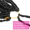 New Faux Locs Crochet Hair With Deep Curly Ends 24 Inch 8 Packs Black Goddess Soft Locs Synthetic Braids Prelooped Dreadlock Hair Extensions (24inch, 1B)