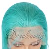 Dorabeauty Bob Lace Front Wigs Short Bob Wigs for Black Women 100% Human Hair 130% Density Pre Plucked Hairline with Baby Hair(10 Inch, Lake Blue)