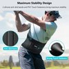 FREETOO Air Mesh Back Brace for Men Women Lower Back Pain Relief with 7 Stays, Adjustable Back Support Belt for Work, Anti-skid Lumbar Support for Sciatica Scoliosis (M(waist:36''-44''), Black)