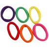 Generic Jyotienterprisess Hair Rubber Bands Pack of 6 Elastic Material, Strong and Durable, for Various Hairstyles Multicolor