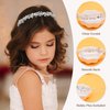 Oriamour Bridal Headband Crystal Tiara for Women Pearl Wedding Headpieces for Bride Hair Accessories for Prom Birthday Party