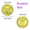 TESEGOO Plastic Pirate Gold Coins 100 Pieces St. Patrick’s Day Pirate Gold Coins, Fake Gold Treasure Coins for St. Patrick’s Day Decorations, Pirate Themed Party Treasure Hunt, Novelty Party Favor