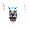 NB Adorable Owl Cell Phone Holder and Bank Light Blue Sleepy Owl Holds Your Phone in Front and Your Money in Back
