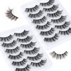 BYUVEVSR Eyelashes Cat Eye Lashes 16mm Cluster False Eyelashes Long 8D Volume Wispy Mink Lashes 12 Pairs Pack（816）