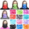 DEMIL Multifunctional Sports Stretchable Seamless Casual Headband Sweatband Magic Camo Scarf Balaclava Headwear Head Wrap (12PCS-Pink Rains)