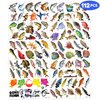 Generic 112 PCS Fishing Temporary Tattoos - Fish Themed Stickers for Kids Birthday Party Supplies, Decorations, Favors and Prizes - Cute Gifts for Boys and Girls, Blue