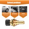 GKmow 1 PC Engine Temperature Sensor, ECT Temp Sensor Replace 15404280 12191170 60811520 12608814, Car Parts, Compatible with Delphi (Gold)