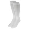 Truform Women's 15-20 mmHg Compression Dress Socks with Cable Pattern, White, Medium (Pack of 2)