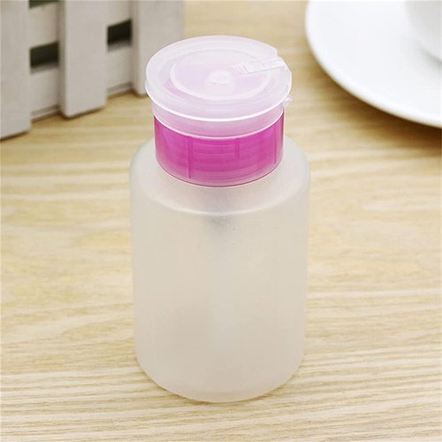 Push Down Empty Pump Dispenser Bottle for Nail Polish and Makeup Remover, 60mlAttractive Design Nail Art and Polish