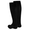 Truform Compression Socks, 15-20 mmHg, Women's Dress Socks, Knee High Over Calf Length, Black Rib Knit, Medium