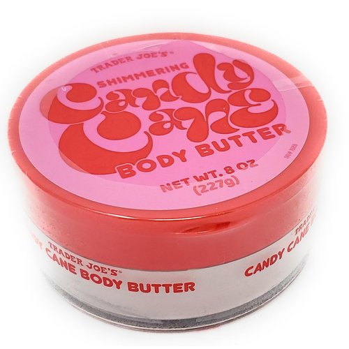 Trader Joes Limited Edition Shimmering Candy Cane Body Butter 8oz/227g (Pack of 1)
