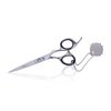 Sightwing hair scissors 7 Inch-Japnese Stainless Steel Razor Edge Barber Shears, Hair Cutting Shear, Hair Cutting Scissors, and Hair scissors Professional for Men/Women/Barber/Salon (Silver)