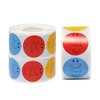 500 Pcs Smiley Thank You Stickers 1 inch, Thank You Sticker Roll, Thank You Stickers Small Business, Adhesive Labels for Thank You Stickers Small Business Packaging (3 Pack)