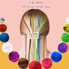 Xinnun 52 Pcs Colored Hair Feathers Extension Kit Women Christmas Party Cosplay 13 Colors Long Straight Synthetic Hair Feather 200 Silicone Lined Micro Ring Crochet Hook Hair Extension Remover Plier