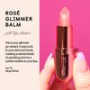 Winky Lux Glimmer Balm, pH Lip Balm, Color Changing Lipstick and Tinted Lip Balm, Vegan & Cruelty Free Lip Balm, Hydrate & Plump, Pink Shimmer Lipstick, Rosé