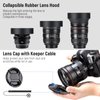 NEEWER 58mm ND Filter Kit and Lens Accessories, ND2 ND4 ND8 UV FLD CPL(Circular Polarizing) Filter Set with Lens Cap/Tulip Shaped Lens Hood