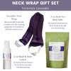 Victoria's Lavender Neck Wrap Gift Set with Lavender Bath Salts, Lavender Hand & Body Lotion - Skin Care Sets & Kits, Lavender Bath and Body Products for Women, Beauty Products For Women, Spa Kit