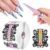 DouborQ 500PCS ,Nail Extension Tips,for Acrylic Nails, Acrylic Nail/UV Gel nail forms Guide Stickers Nail Art Equipment for Salon (nail forms Set)