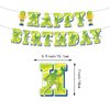 Pickleball Party Secorations，Pickleball Birthday Decorations，Pickleball Party Supplies Set Include Backdrop Banner Ballon Cake Toppers