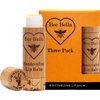 Bee Bella Lip Balm Lavender Vanilla Scent, (3 Pack), Valentine's Day Gift, Moisturizing Lip Care, 100% Natural, Beeswax with Vitamin E, Handmade in USA, Easter Basket idea