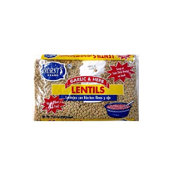 Hurst's Garlic & Herb Dried Lentil Soup Mix (Pack of 2) 15.5 oz Bags