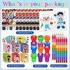 Cinrobiye 48 Pcs Party Favors Coloring Book Bulk,Profession Jobs DIY Art Drawing Book Teacher Police Doctor Fireman Party Supplies Occupation Birthday Classroom Goodie Bags Stuffers Fillers