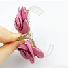 2Pcs Flower Hair Claw Camellia Claw Clips Small Flower Claw Clips for Half Updo Ponytail Flower Hair Clips for Women Girls