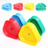 Motroce 4 Pcs Playing Card Game Holders, 4 Colors Hands Free Triangle Shaped Poker Tray, Holds Up to 15 Poker Cards Hands for Kids, Adults, Parties, Classroom Activities, Not Included Cards
