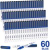Shuttle Art Blue Dry Erase Markers, 60 Pack Magnetic Whiteboard Markers with Erase,Fine Point Dry Erase Markers Perfect For Writing on Whiteboards, Dry-Erase Boards,Mirrors for School Office Home