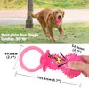 Petper CW-0087 Dog Squeaky Toy, Durable TPR Dog Toy with Massage Particles, Pink