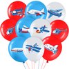 45 Pieces Airplane Party Balloons Airplane Theme Party Decorations Time Flies Birthday Balloons for Kids Boys Girls Birthday Airplane Baby Shower Theme Party Supplies