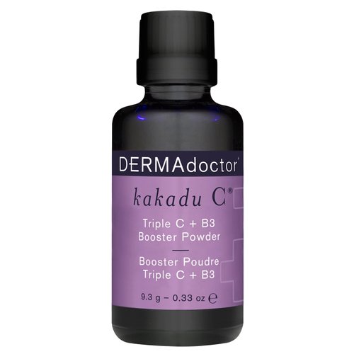 DERMAdoctor Kakadu C Dermatologist Formulated Triple C + B3 Booster Powder, Vitamin C Serum Boost...