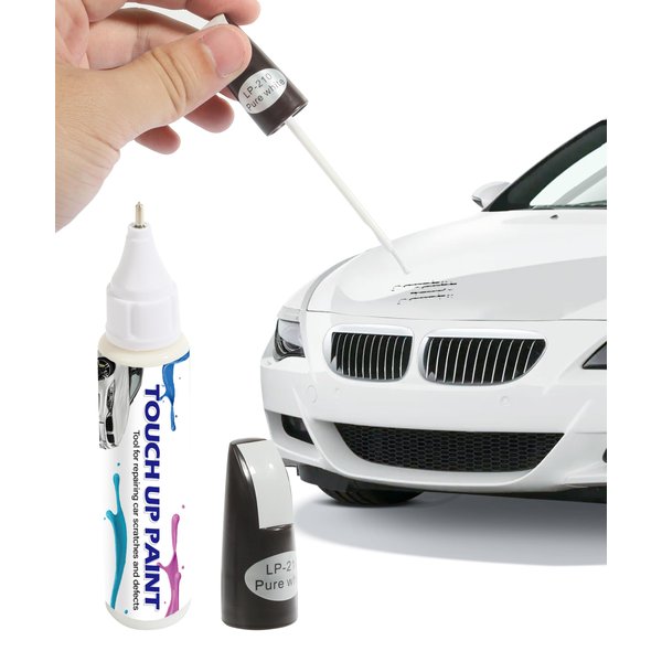 ESEWALAS Car Scratch Remover Car Paint,Touch Up Paint,Easy & Quick Auto Car Paint Scratch Repair,2 in 1 Touch Up Paint Pen,Car Scratch Repair Automotive Touch up Paint Pen for Car Scratch Repair Various (White)