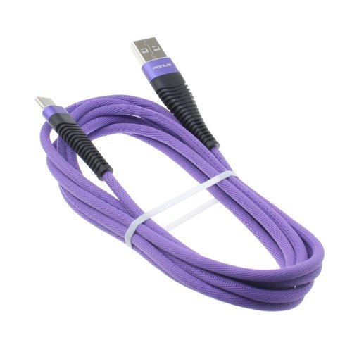 10ft USB Cable Purple Type-C Charger Cord Power Wire USB-C Long Braided Fast Charge Sync Compatible with OnePlus Nord N100, N10 5G