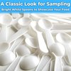 Extra Sturdy, BPA Free 100ct Plastic Tasting Spoons. Disposable Mini Tasters for Sampling or Individual Portions of Ice Cream, and Appetizers. Great for Food Trucks, Parties and Events