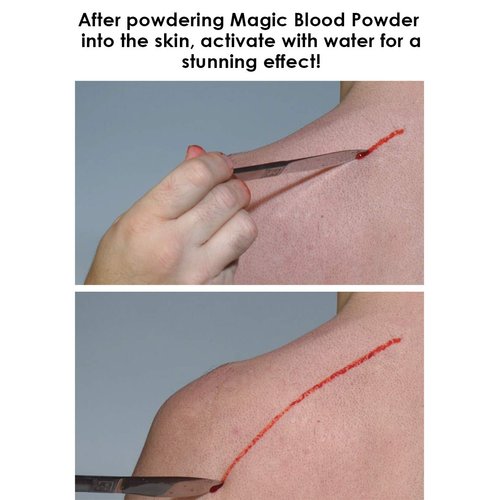 Graftobian Magic Blood Powder Shaker with Instructions - Special FX Makeup (0.04 oz)