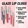 LANGMANNI 10 Colors Diamond Glitter Lip Gloss Set,Long Lasting High Shine Shimmer Liquid Lipstick Set,Hydrating,Moisturizing Lip Gloss Kit Gift Makeup For Girls