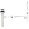 PF WaterWorks PF0324-CH-TR ClogFREE Patented Pop-Up Drain for Bathroom Sink/Lavatory with Never Clog Magnetic Stopper, Transparent Body with Overflow, Tailpiece Dia 1.25 in, Chrome