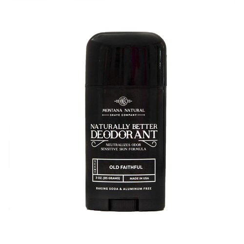 MNSC Old Faithful Deodorant - Magnesium & Activated Charcoal, Sensitive Skin Formula - Aluminum-Free, Baking Soda-Free, All-Natural, Plant-Derived - Made in USA
