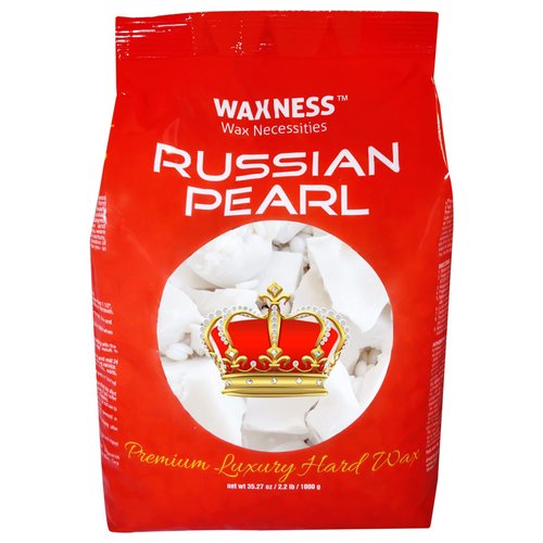 Waxness Polymer Blend Premium Luxury Hard Wax Beads Russian Pearl 2.2 lb / 1 kg