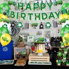 35 Pieces Garbage Truck Birthday Party Supplies Includes Garbage Truck Happy Birthday Banner, Garland, Cake Topper, Cupcake Toppers, Balloons for Trash Truck Waste Management Recycling Party Supplies