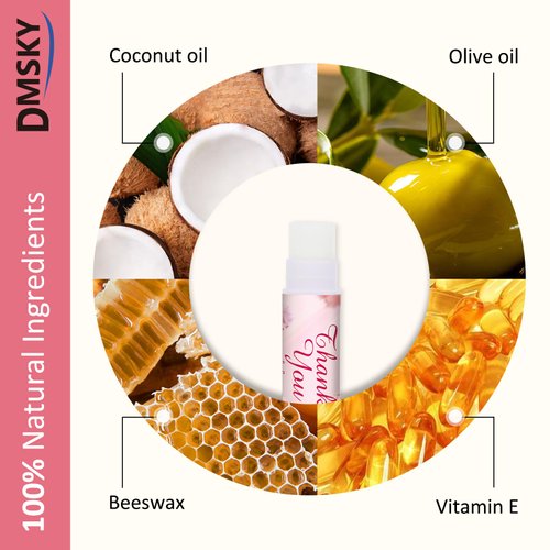 DMSKY 60 Pcs Wedding Bridal Shower Lip Balm Bulk, Bachelorette Souvenir & Baby Shower Favors, Wedding Party Favors for Guests, Thank You Gifts for Women Coworker Staff