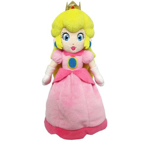 Little Buddy Super Mario All Star Collection 1418 Peach Stuffed Plush, 10",Multicolor