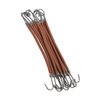 10 Pieces Hair Bungee,Hair Ties with Hooks,Elastic Hair Tie Styling Ponytail Holder Hooks Hair Cord for Buns, Adjustable Hair Wrap for Curly Hair Long Hair (Brown)