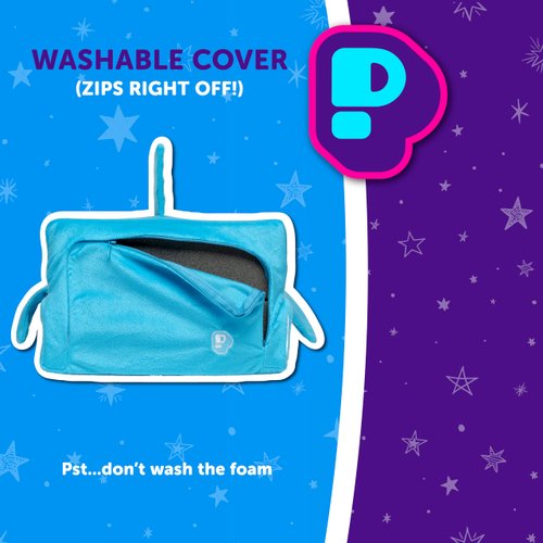Pillow Cube Kid Cube - Toddler Pillow, Animal Pillows for Kids, Plush Pillows for Sleeping, Plushies, Memory Foam - Finn, Shark Pillow